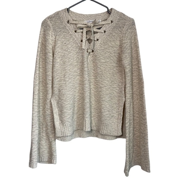 Cupcakes and Cashmere Gray Knitted Pullover Sweater size S - Picture 2 of 6